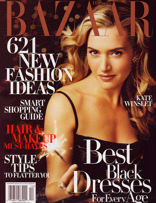 Kate Winslet on cover of Harpers Bazaar 