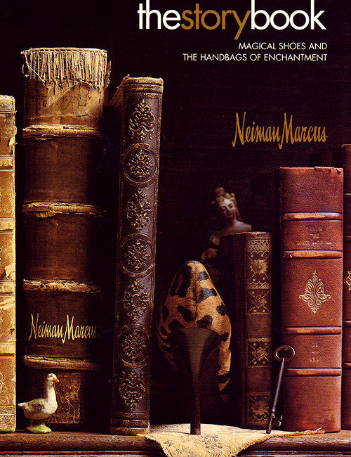Books & High Heel Shoe on cover of Neiman Marcus Magazine
