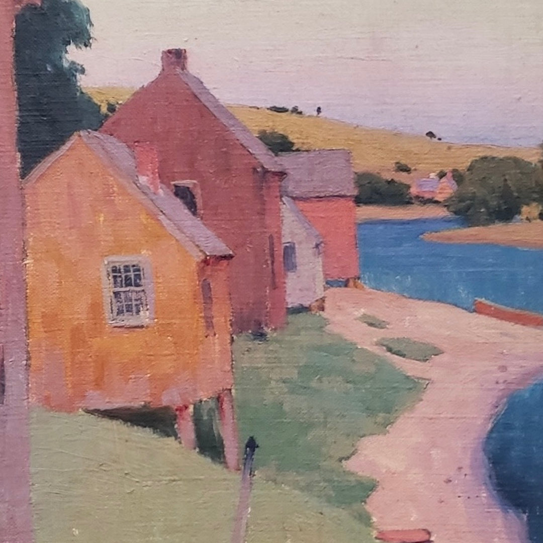 Crop of oil painting by Arthur Wesley Dow