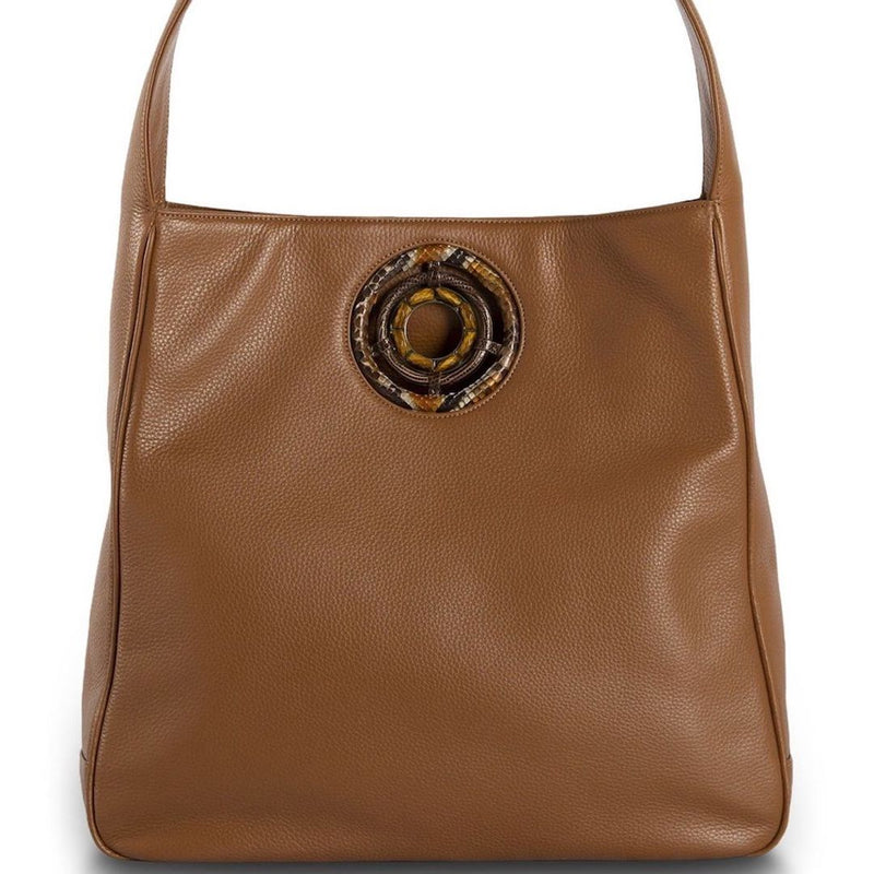 Paige Hobo in Cognac Leather