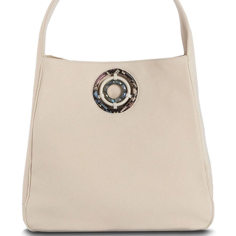 Paige Hobo in Ivory Suede