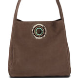 Paige Hobo in Light Brown Suede