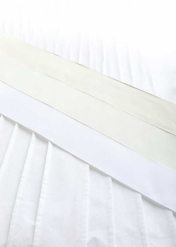 Ivory, White & Pure White Ribbon Belts - Darby Scott