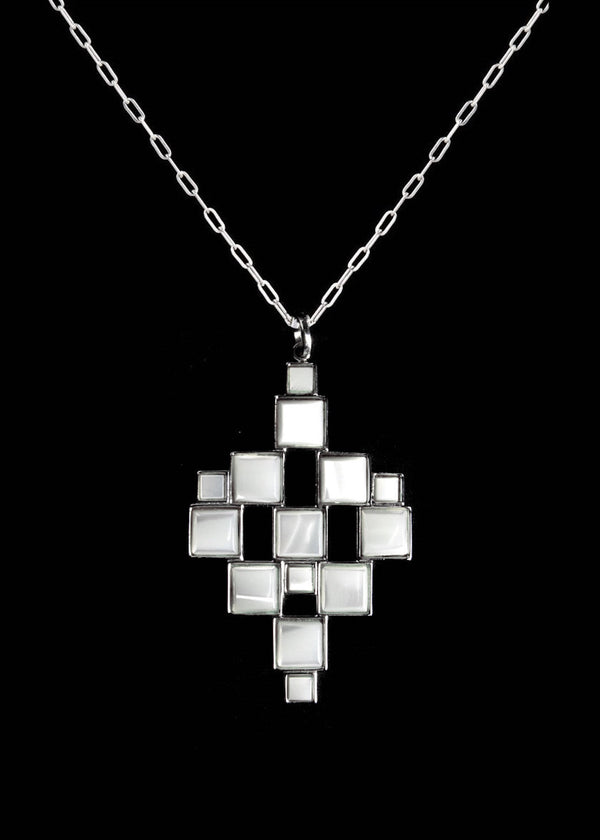 Mother of Pearl Art Deco Style Pendant  - Darby Scott