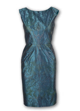 Turquoise Blue classic sleeveless Taffeta Chemise - Darby Scott