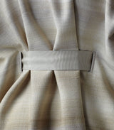 Close up Grosgrain Silk Ribbon belt with ombre Knee Length Dress - Darby Scott