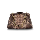 Brown  Chain & Jewel Mini Handbag, Front View - Darby Scott