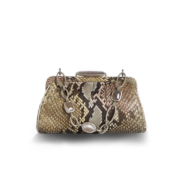 Pastel Colored Chain & Jewel Mini Handbag - Darby Scott