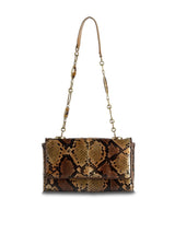 Brown and Black Chain & Jewel Mini Shoulder Bag - Darby Scott 
