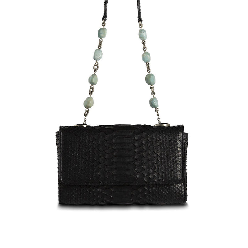 Black Chain & Jewel mini Shoulder Bag - Darby Scott