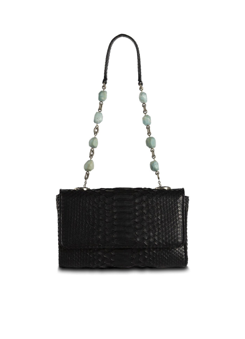 Black Chain & Jewel mini Shoulder Bag - Darby Scott