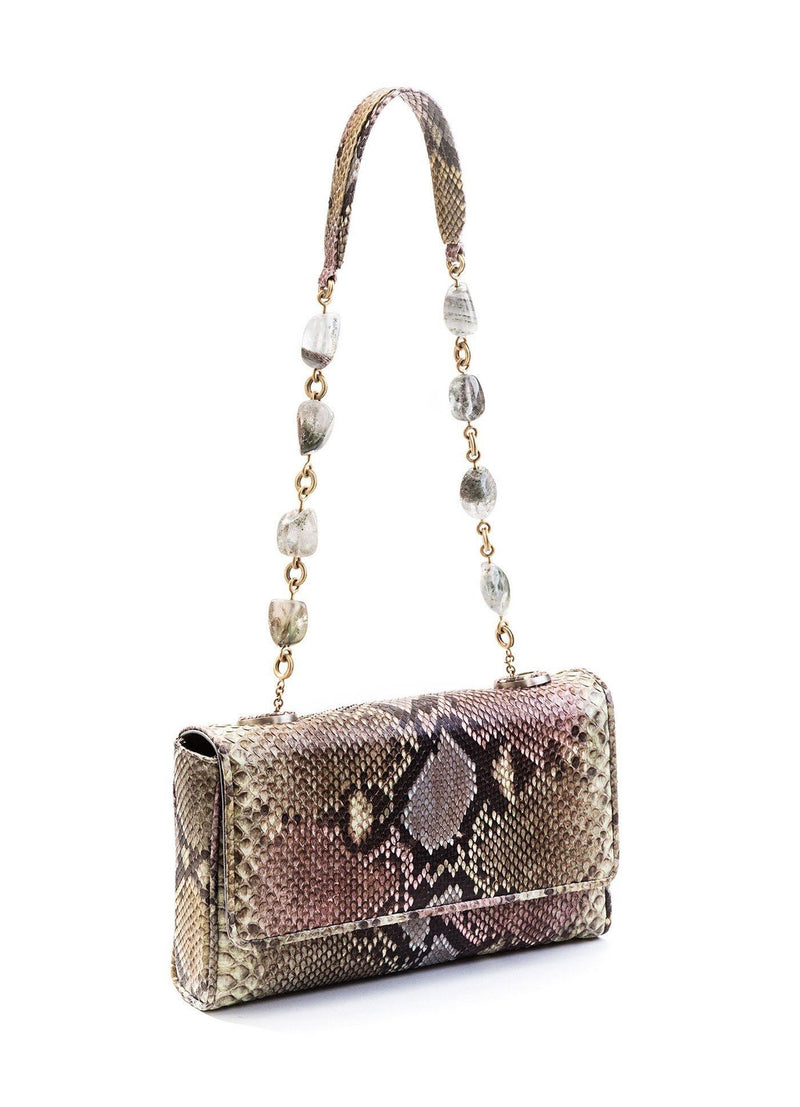 Pastel Multi-colored Chain & Jewel Shoulder Bag, Mini - Darby Scott