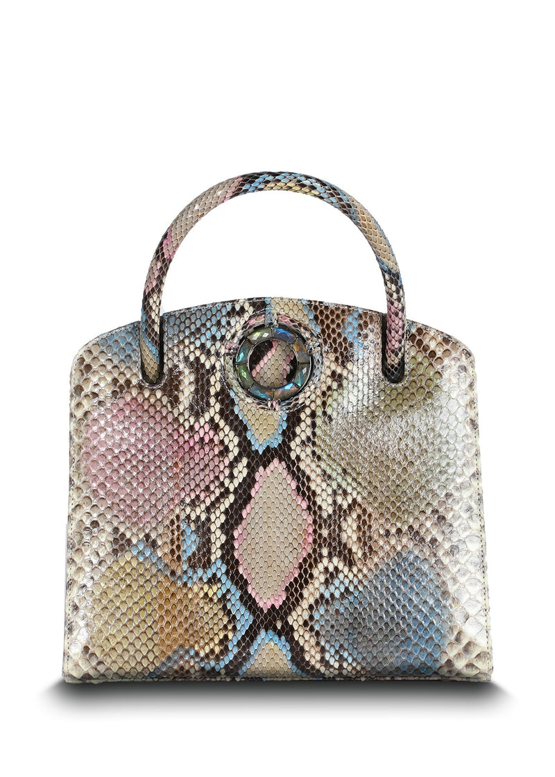Pastel Annette Top Handle Tote Front View - Darby Scott