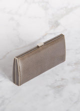 Grey Karung Box Wallet, Above View - Darby Scott