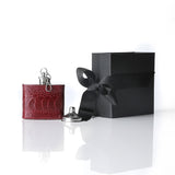 Wine covered keychain flask with gift box