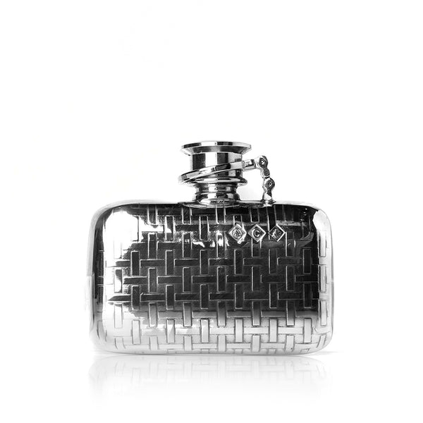 Pewter Mini Flask with Captive Top