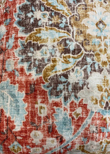 Fabric detail of chakra pattern 